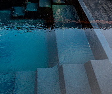 Imagine Pools Volcanic Black Swimming Pool Color Detail